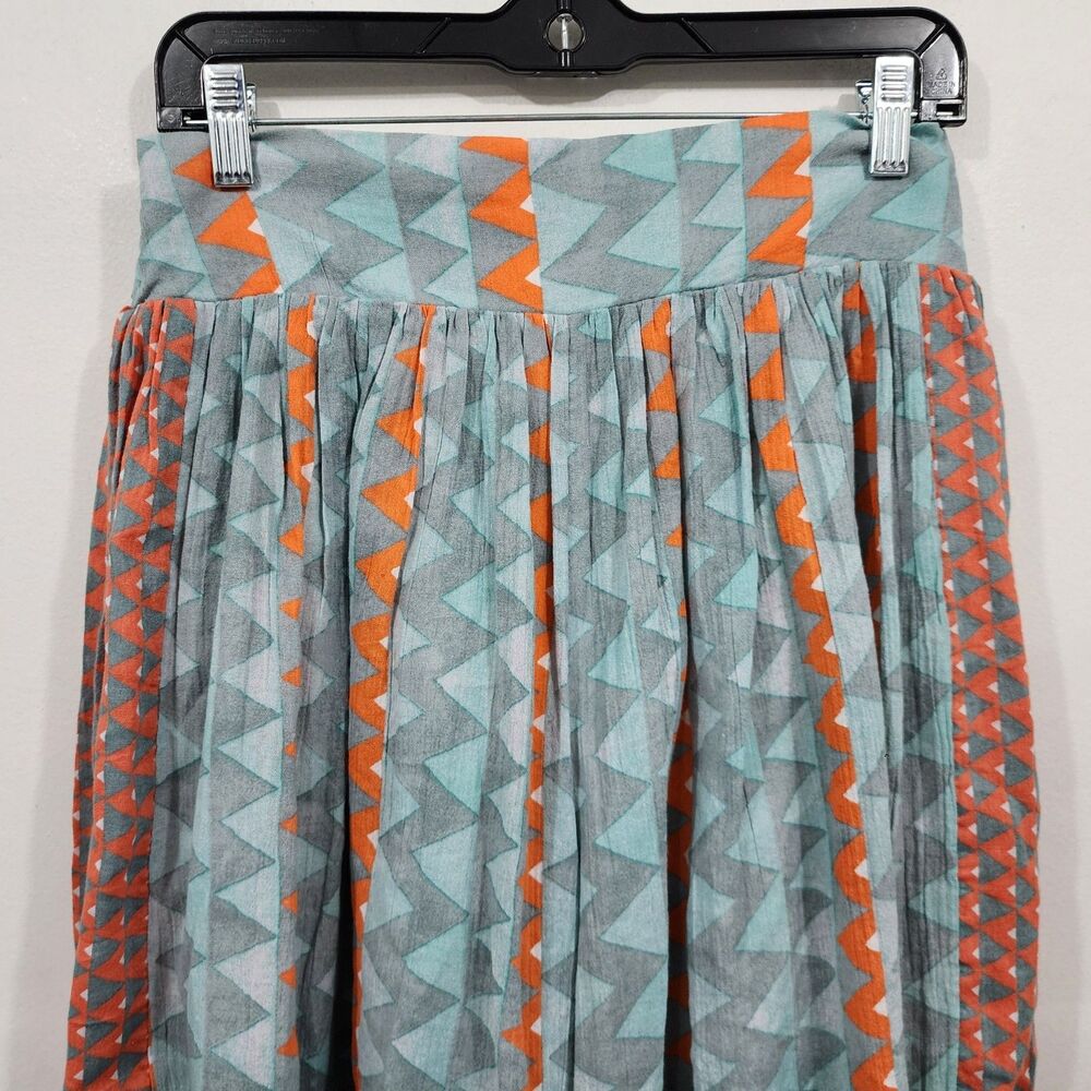 Anthropologie Feather Bone Demetria wide-leg palazzo pants Geo Print Womens S - Picture 5 of 14